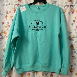 Brand new Teal sweatshirt. It’s a Large but honestly looks more like an XL